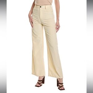 Vanessa Bruno Butter Cream Wide-Leg Pants